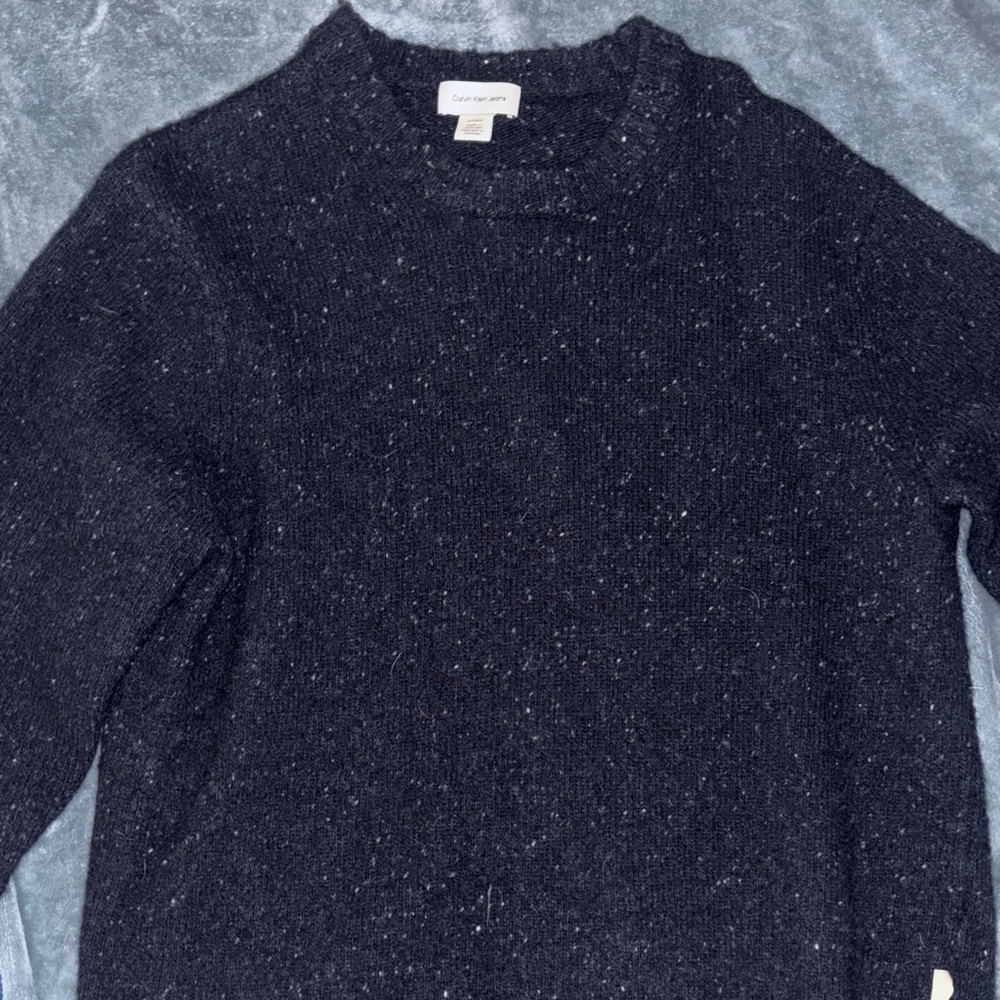 Calvin Klein Men's Navy Blue Crewneck Sweater